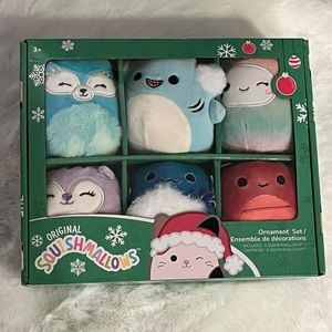 Squishmallows 6 Ornaments LIMITED Edition Collectibles Christmas 2022